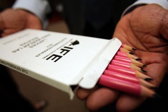 Sí, en estas elecciones se votará con lápiz