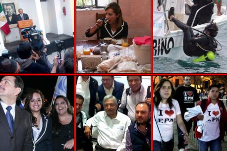 Así se ven los candidatos <br>en el arranque de campaña