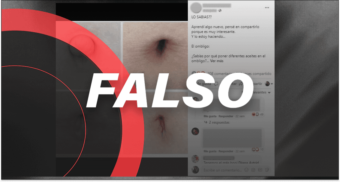 ¡Falso! *Untarte aceites en el ombligo no cura enfermedades*