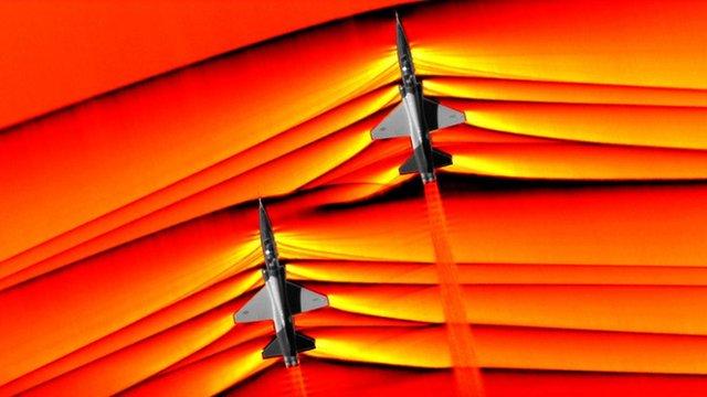 NASA: las fascinantes imágenes de las ondas de dos aviones supersónicos captadas por primera vez