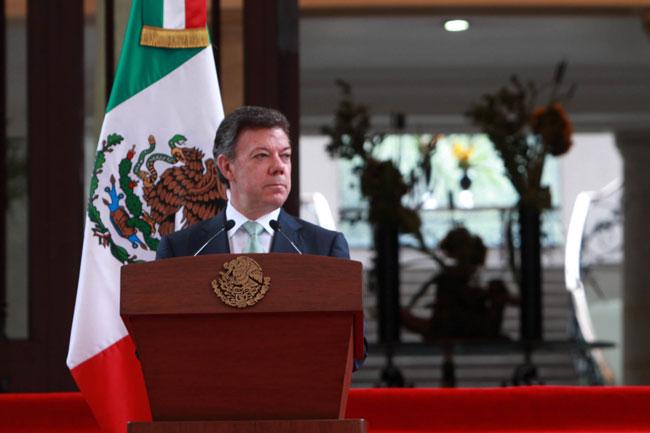 Santos recomienda a México perseverar en lucha antinarco