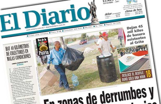 El Diario de Juárez pide tregua al narco