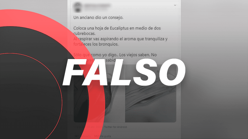 Aguas con estos consejos: *poner eucalipto en el tapabocas no fortalece tus bronquios*