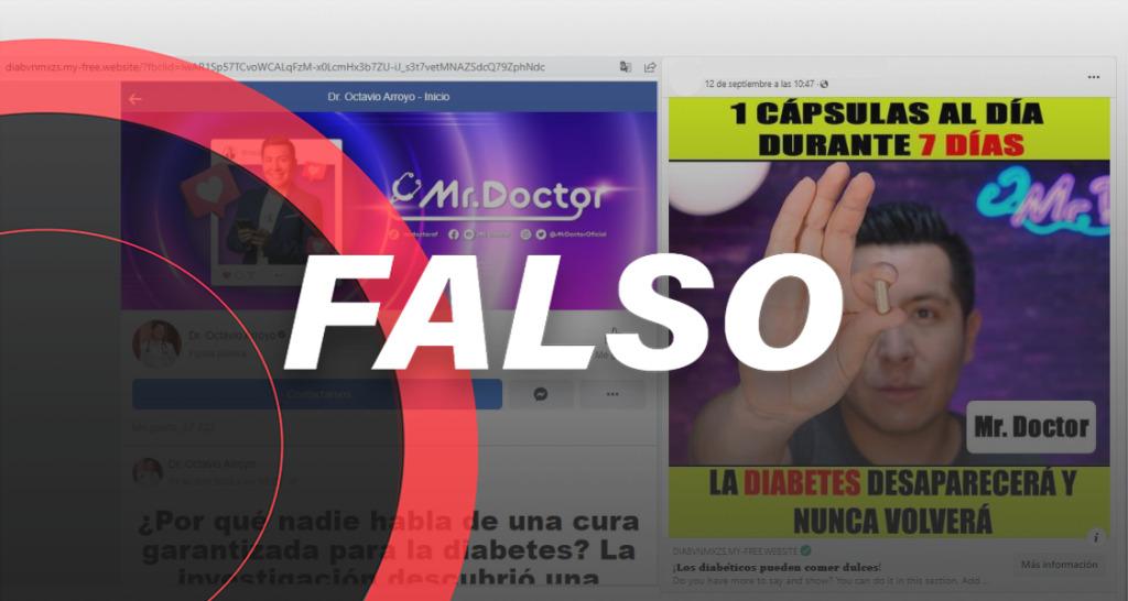 No hay cura para la diabetes: esta página suplanta a médico y difunde remedios falsos