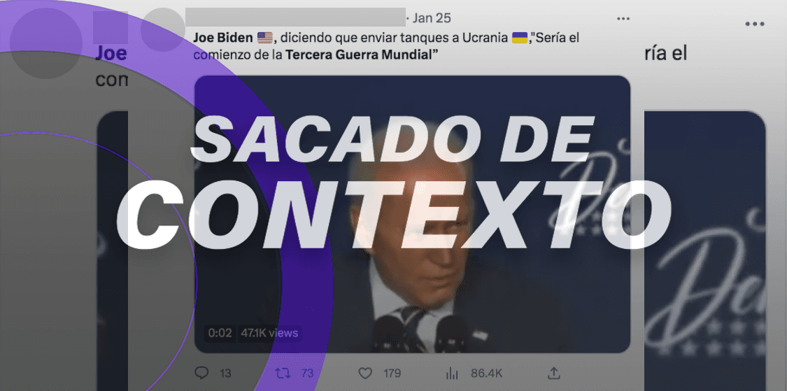 Biden no declaró la Tercera Guerra Mundial, sacaron de contexto sus declaraciones 