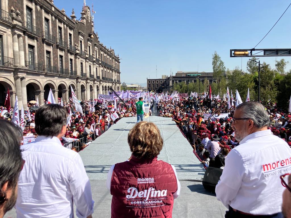 Morena y Delfina Gómez inician “la batalla maestra” en el Edomex 