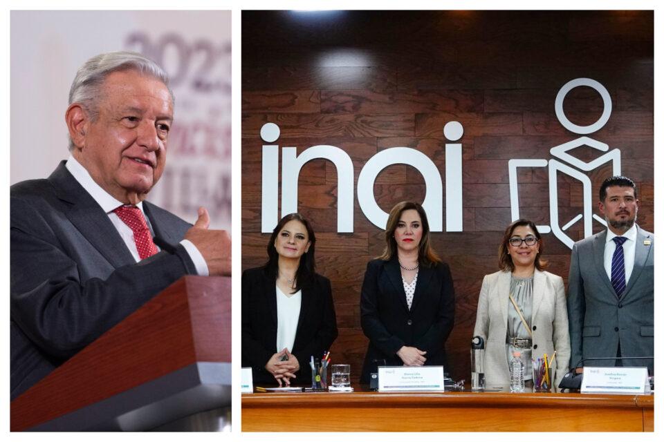 AMLO busca disolver al INAI, pero cuando fue opositor usó su información para criticar adversarios