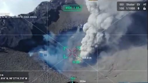 Estas son las imágenes recientes del cráter del Popocatépetl