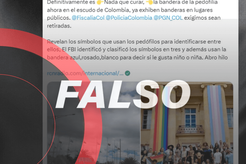 Gobierno colombiano no exhibió bandera para promover la pedofilia