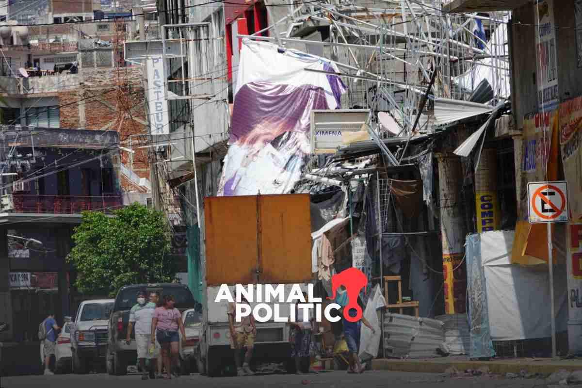 Mapa ubica afectaciones en Acapulco; casi 1400 edificaciones destruidas y 252 hectáreas inundadas por Otis