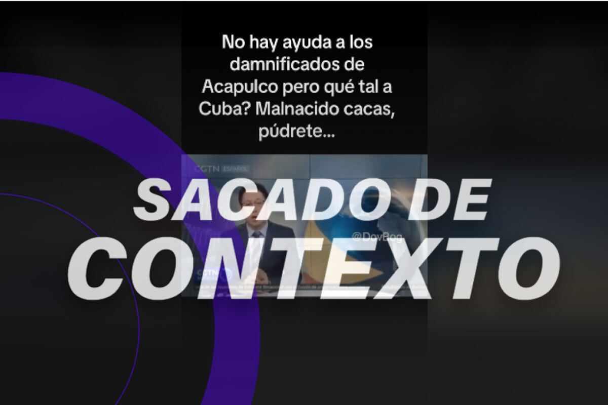 Este video de ayuda a personas damnificadas en Cuba es de 2021, no en el contexto del huracán Otis 