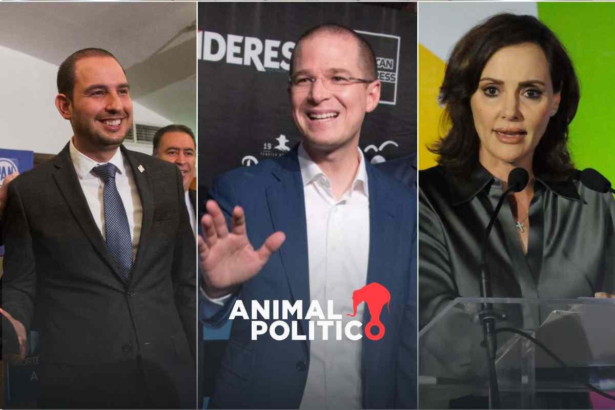 Ricardo Anaya, Marko Cortés y Lilly Téllez encabezan la lista de