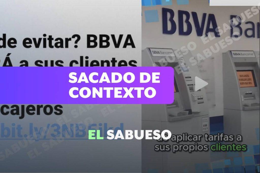 ¿Nueva política de BBVA sobre retiros en cajeros? No, publicaciones desinforman