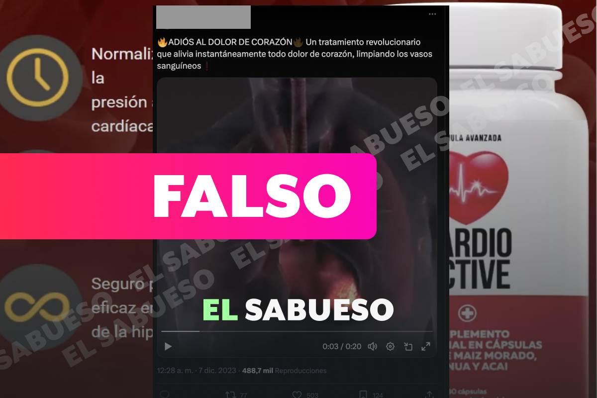 ¿Cura de la hipertensión? Falso, esta publicidad desinforma 