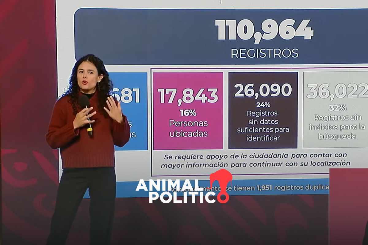 Gobierno reduce censo de personas desaparecidas: localiza a 16 mil, pero omite datos de nuevos casos