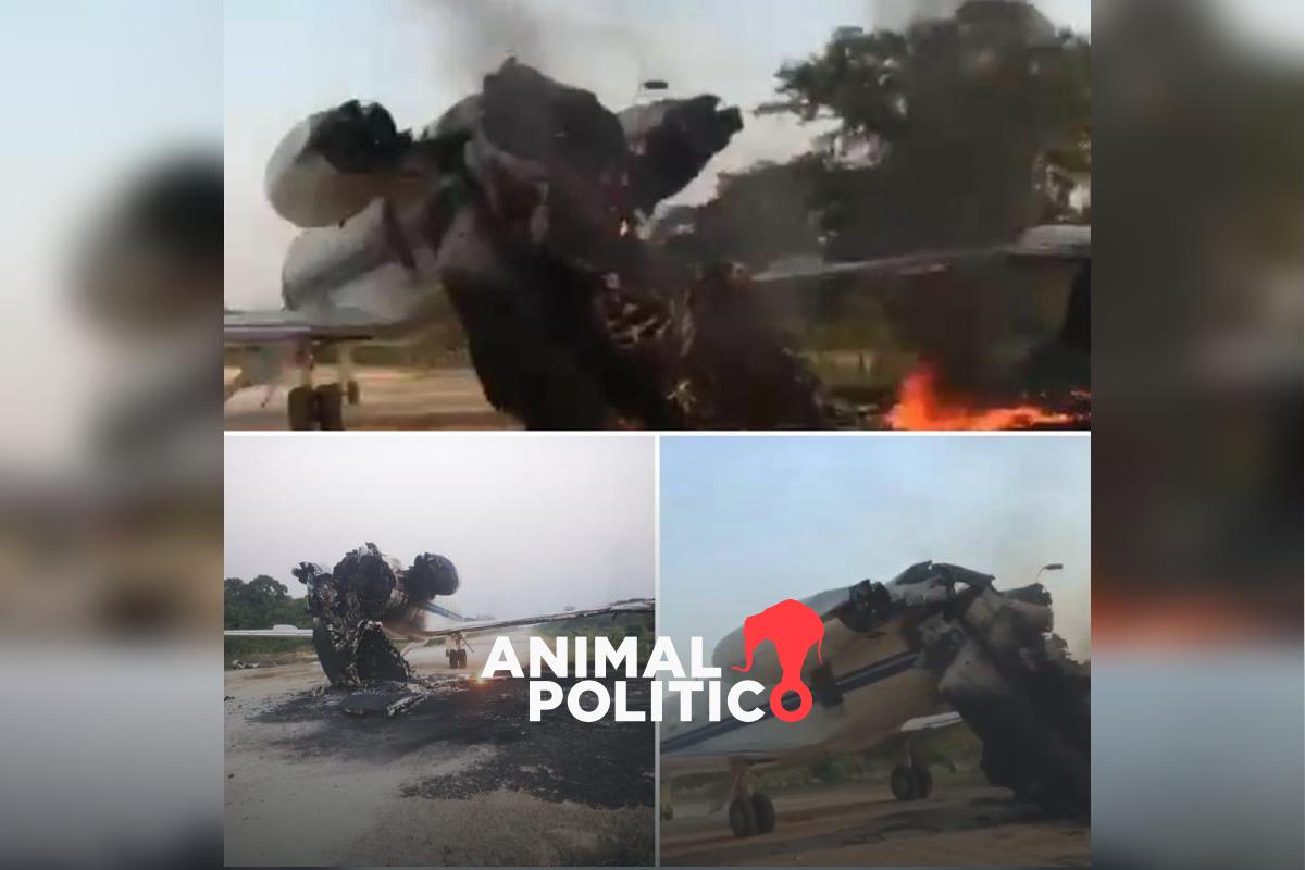 Ejército de Venezuela destruye avión mexicano presuntamente vinculado al narcotráfico