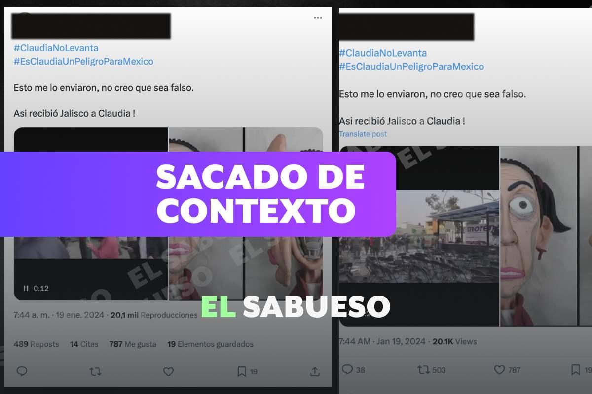 Falso que atacaron mitin de Sheinbaum en Jalisco, es un video de 2018