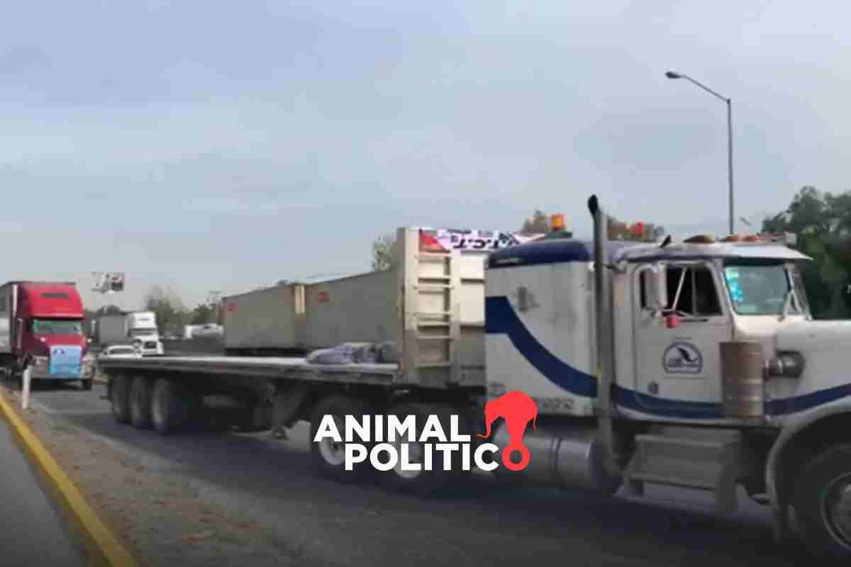 Transportistas protestan en Veracruz, Puebla, Edomex y CDMX por inseguridad en carreteras