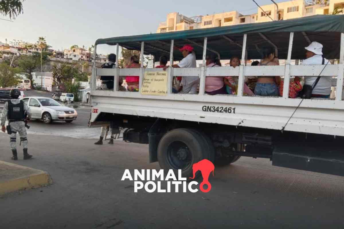 Transportistas de Acapulco siguen bajo amenazas; Guardia Nacional brinda el servicio temporalmente