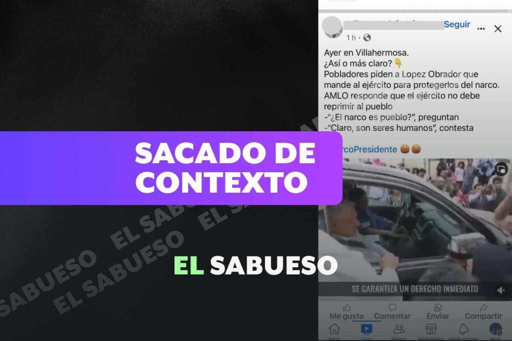 “¿El narco es pueblo?”: video donde cuestionan a AMLO no es reciente, circula desde 2019