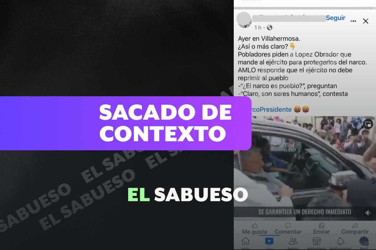 “¿El narco es pueblo?”: video donde cuestionan a AMLO no es reciente, circula desde 2019 