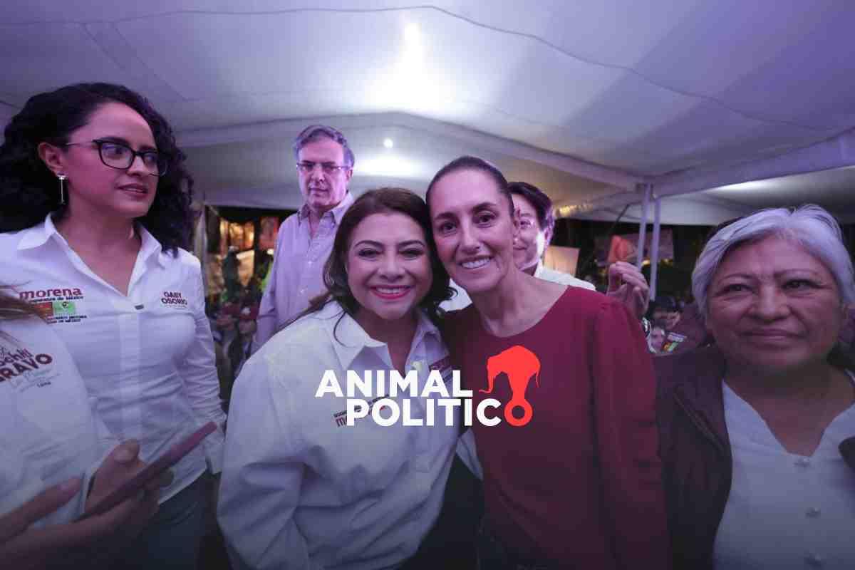 Sheinbaum y la plana mayor de Morena arropan a Clara Brugada tras críticas de Taboada en debate CDMX