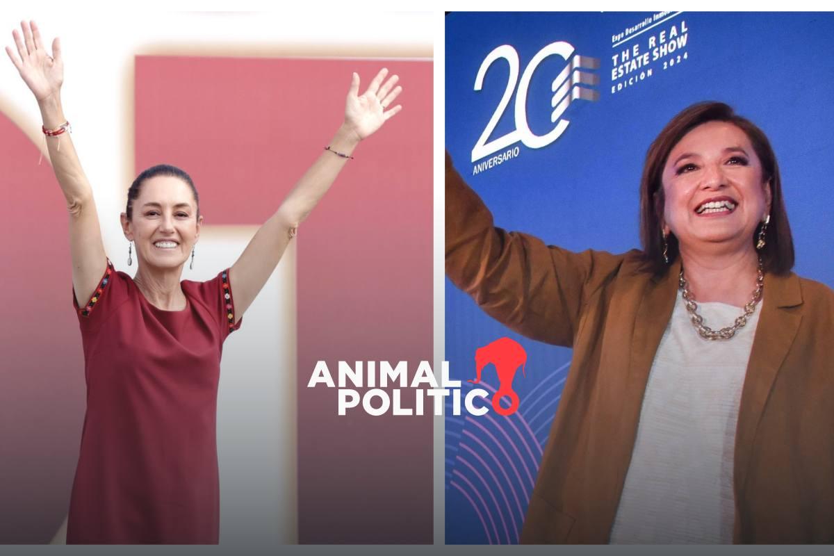 A días de la elección, Sheinbaum lidera las preferencias electorales sobre Xóchitl, según encuestas