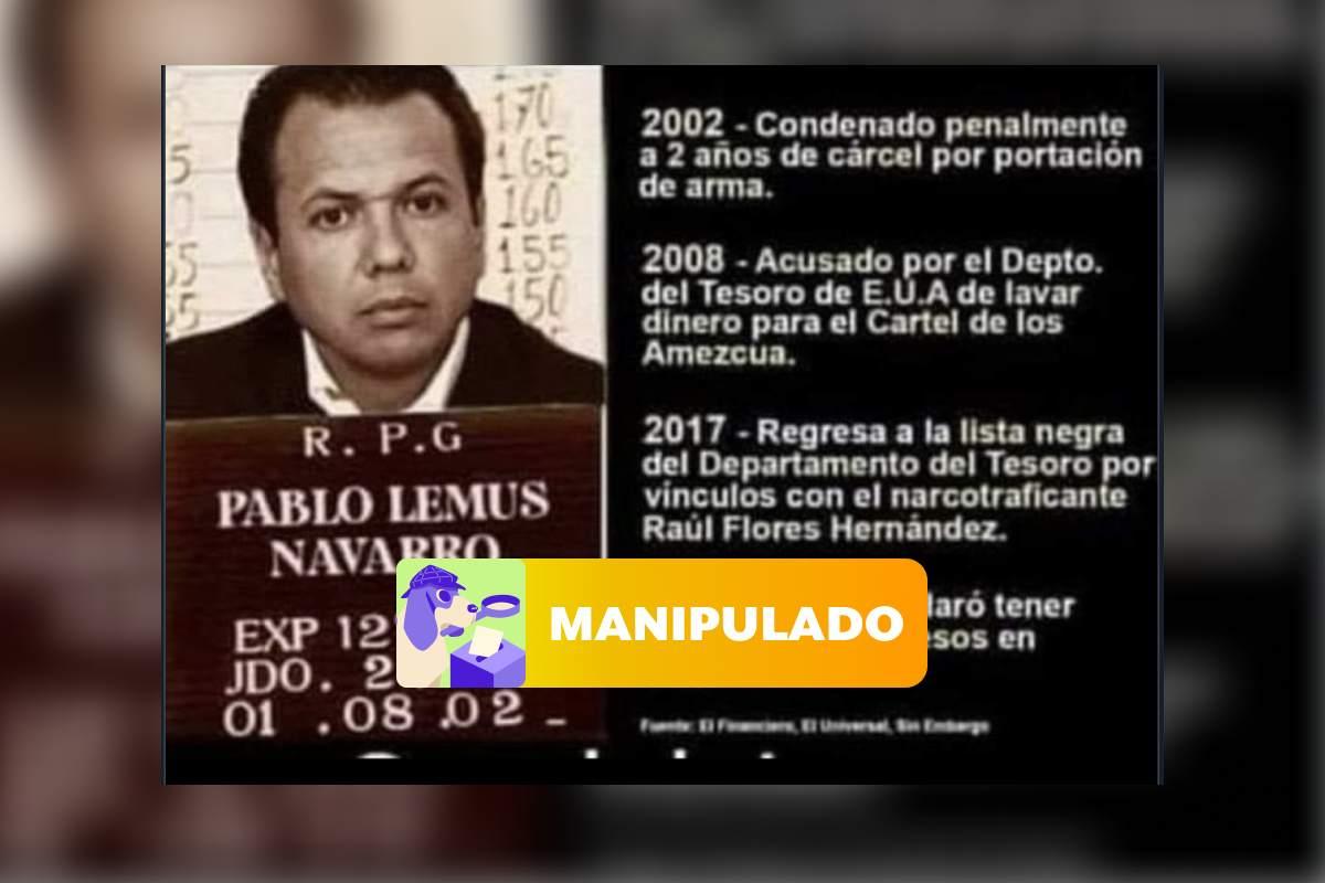 ¿Pablo Lemus detenido? No, esta imagen fue manipulada