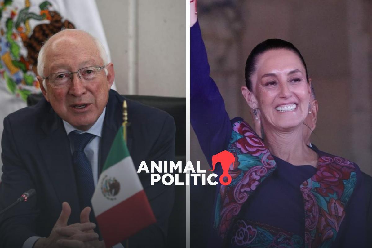 Ken Salazar pide a Claudia Sheinbaum buscar la reconciliación y escuchar a oposición y sociedad civil