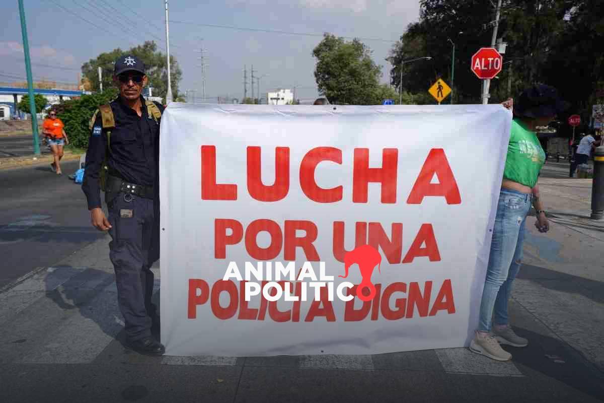 Policías de la Guardia Civil de Michoacán instalan plantón indefinido ante incumplimiento de acuerdos