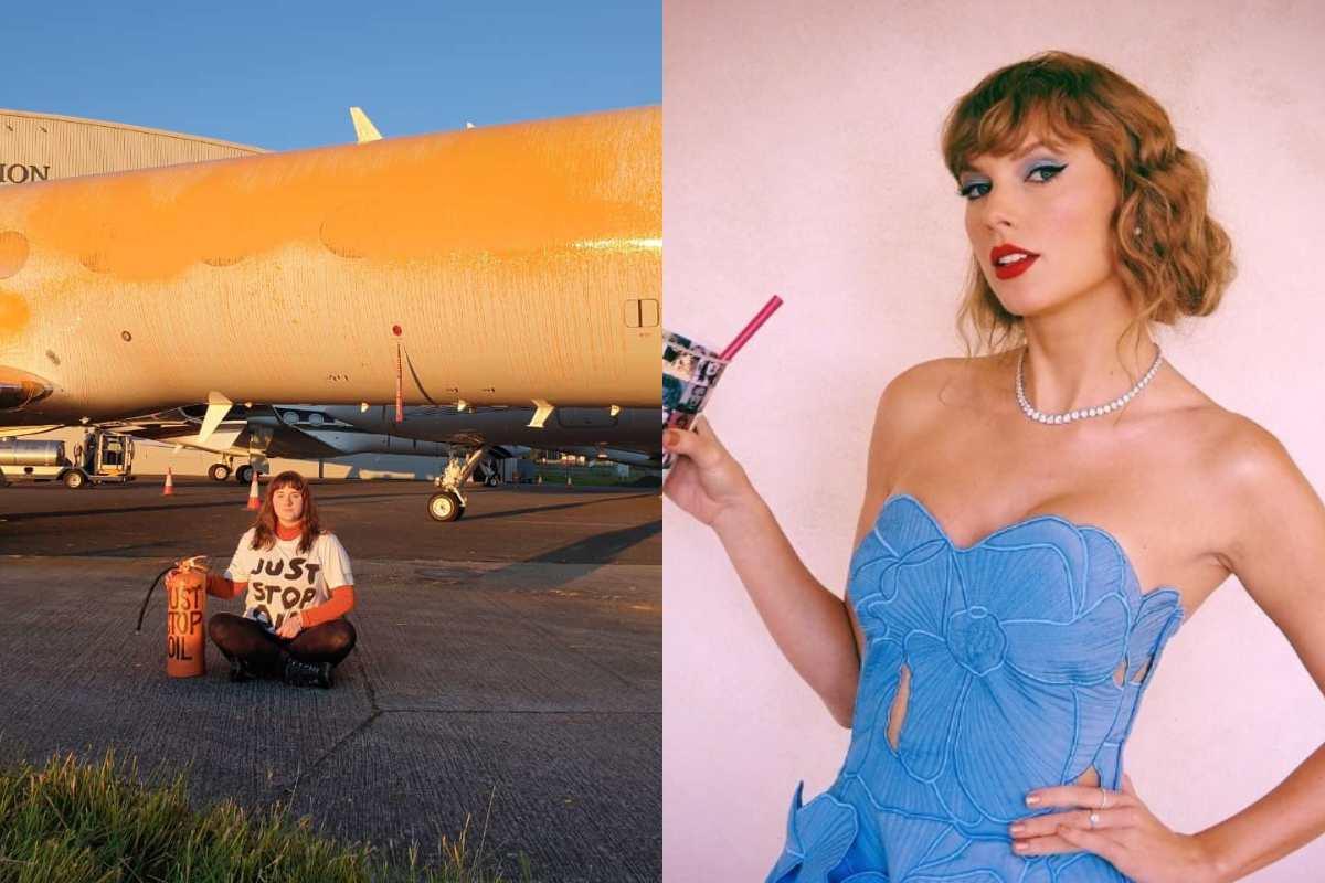 Just Stop Oil pinta jets privados después de que aterrizara el de Taylor Swift
