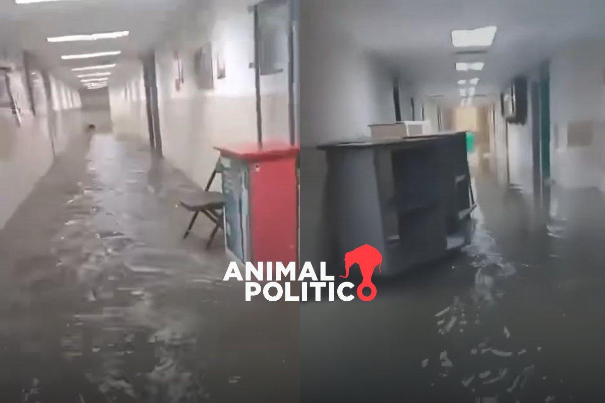 Lluvias en Tamaulipas provocan inundación en hospital del IMSS de Ciudad Madero