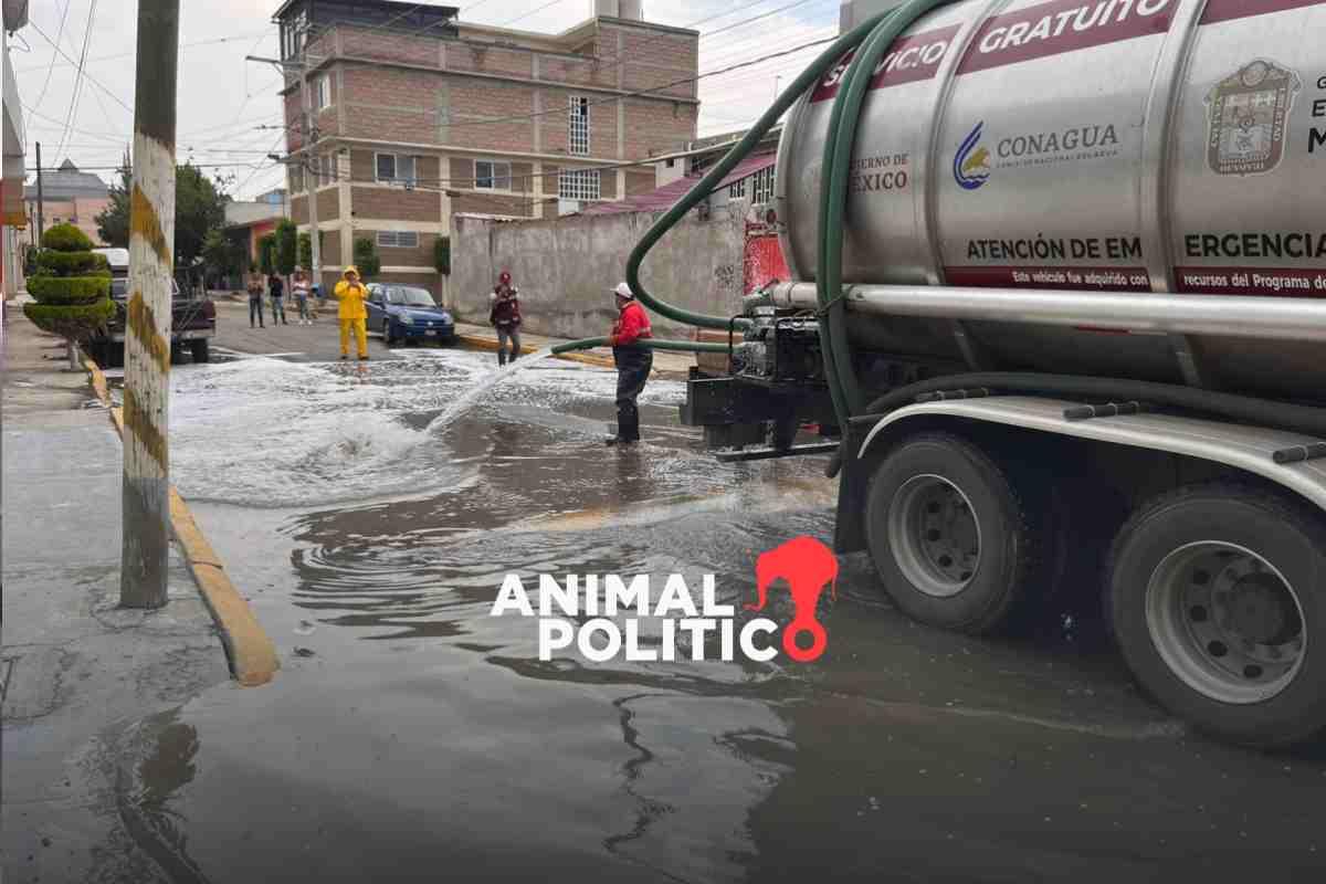 Inundaciones en Chalco son tratadas con biotecnología que suprime reproducción de bacterias y moscos