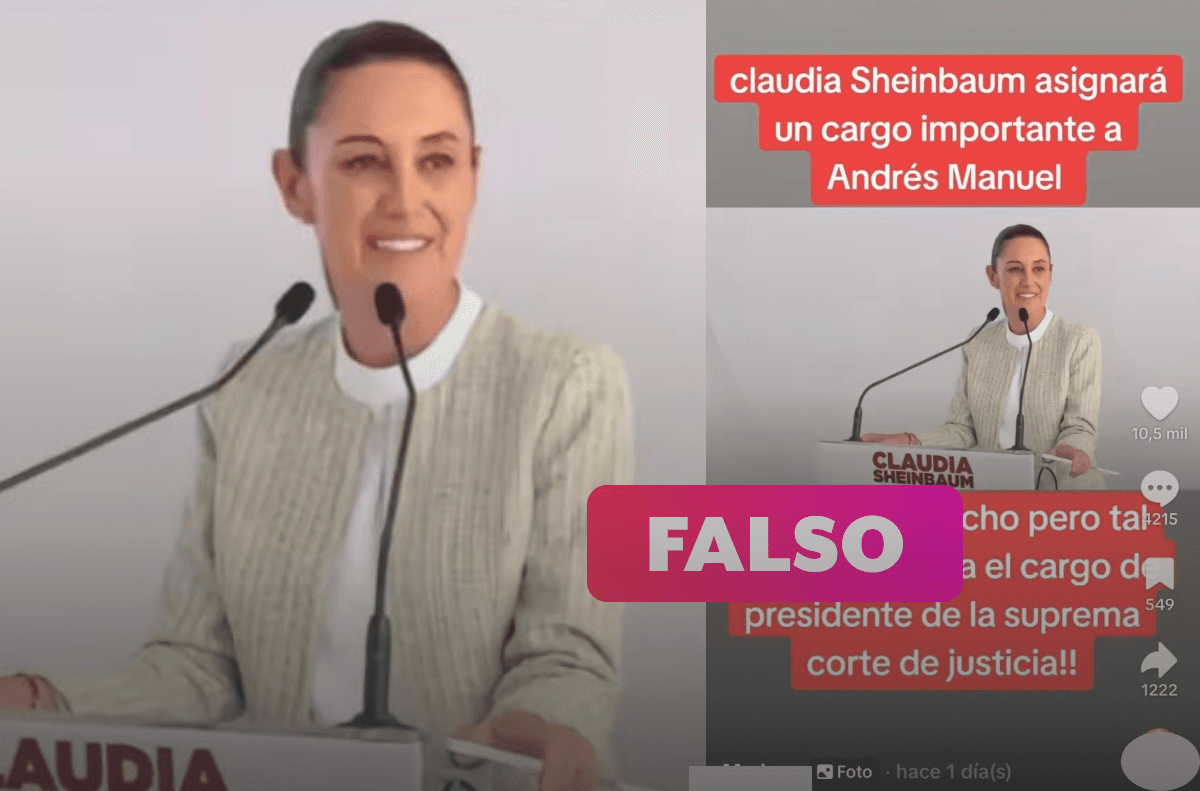 Falso que Sheinbaum pueda nombrar a AMLO presidente de la Suprema Corte