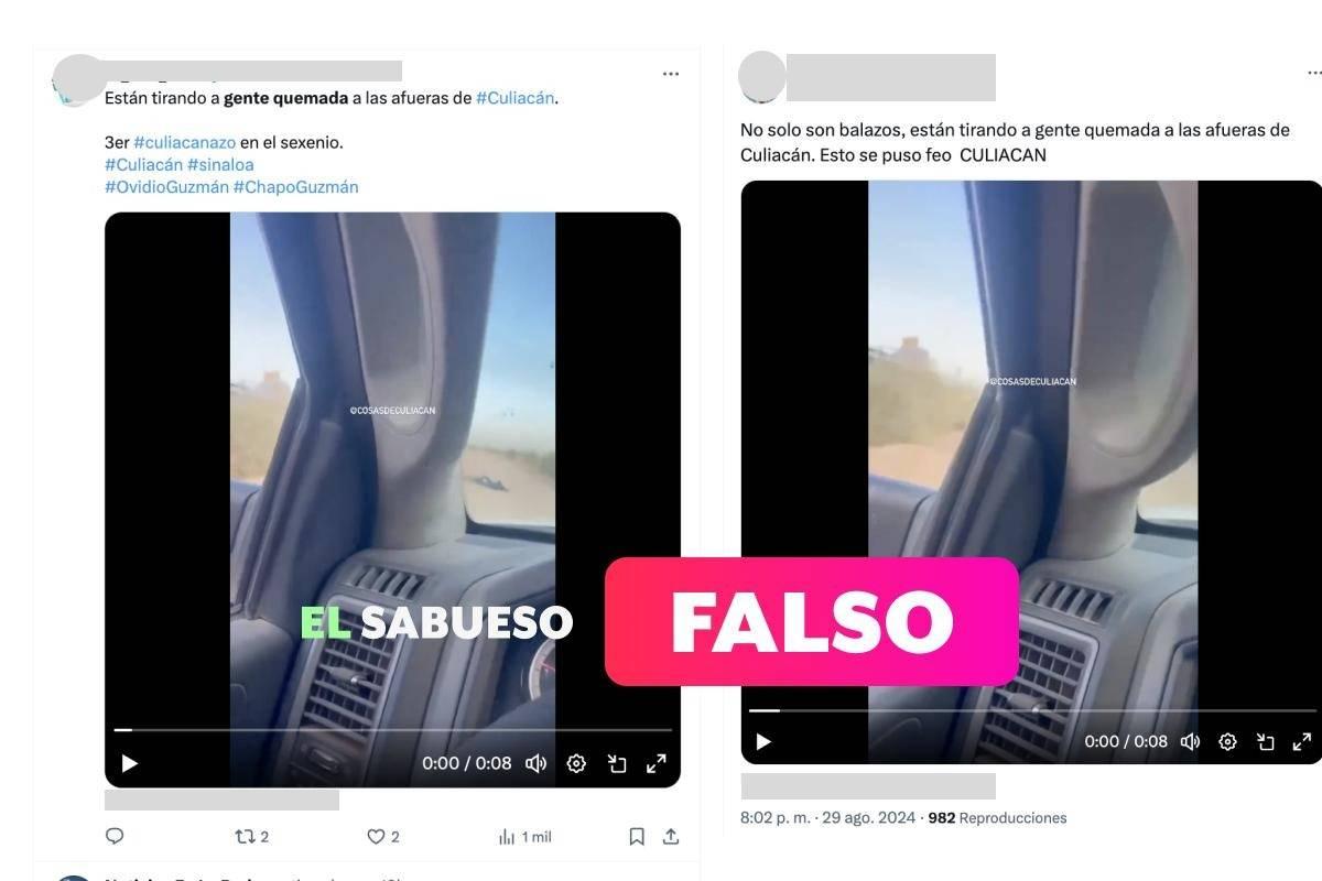 Video de personas calcinadas en la carretera es de Mexicali, no de Culiacán