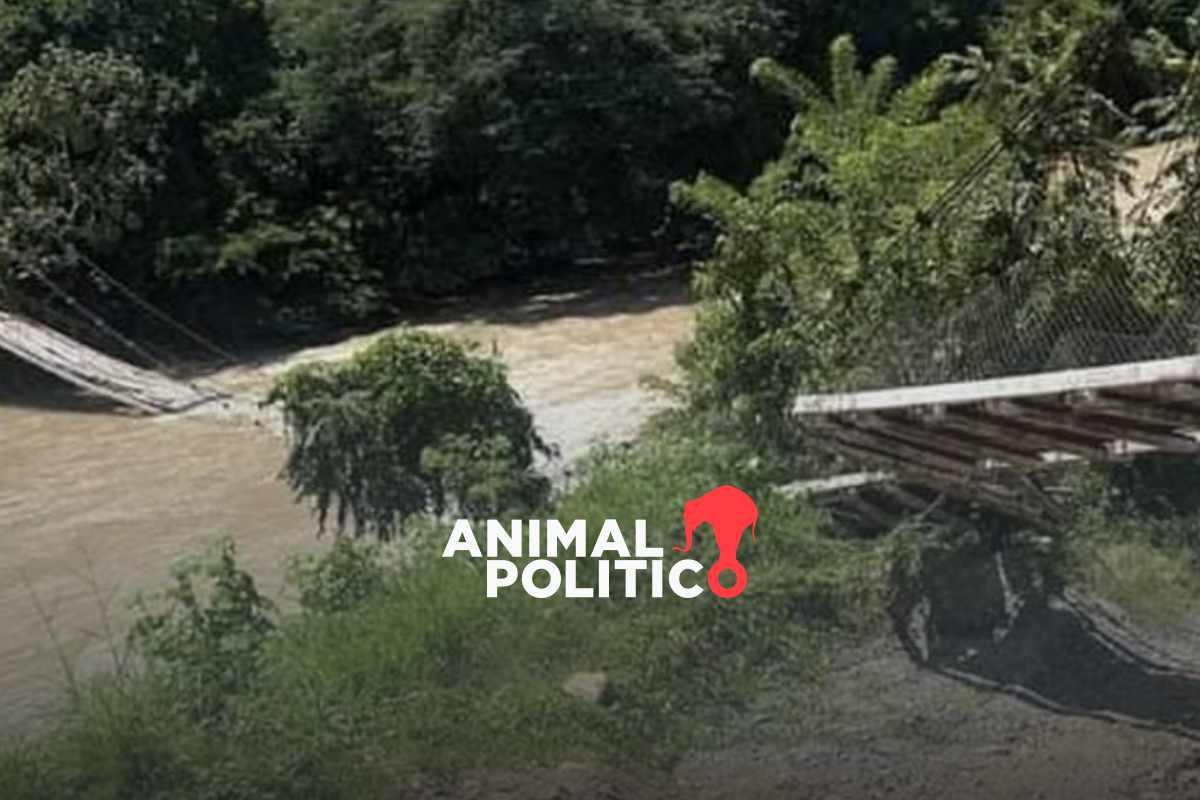 Grupos criminales derriban puente en Amatenango, Chiapas; hay cinco localidades incomunicadas