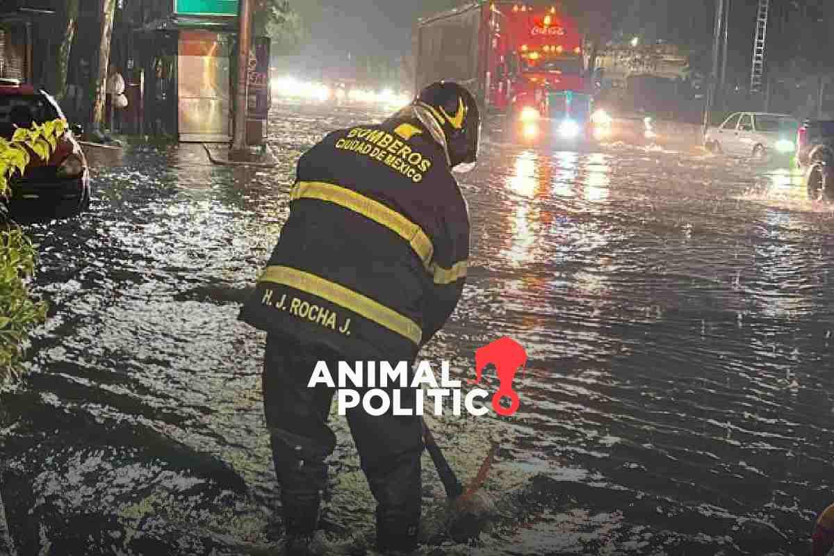 Fuertes lluvias en CDMX provocan inundaciones y caída de árboles; afectan operaciones en el AICM