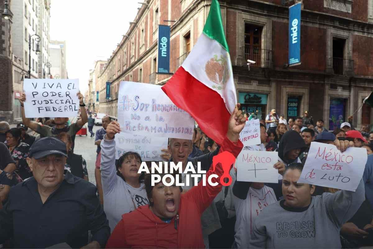 Trabajadores del Poder Judicial protestan afuera de la Corte, piden invalidar reforma judicial