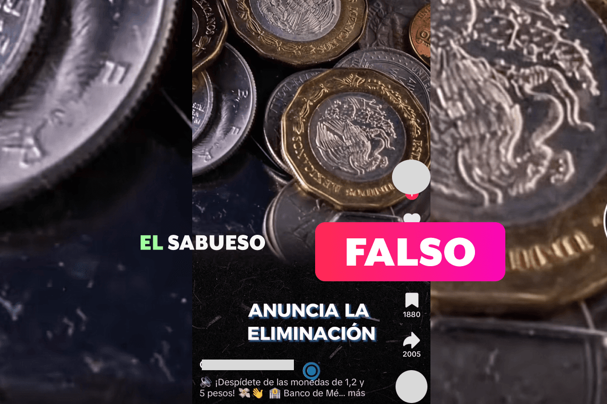 No van a eliminar las monedas de uno, dos y cinco pesos, sólo cambia el material