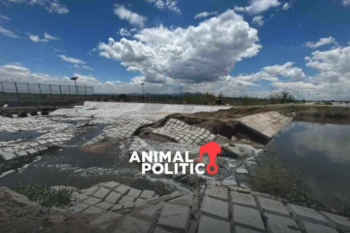 Cesan al director de construcción del Parque de Texcoco tras derrame de millones de litros de agua