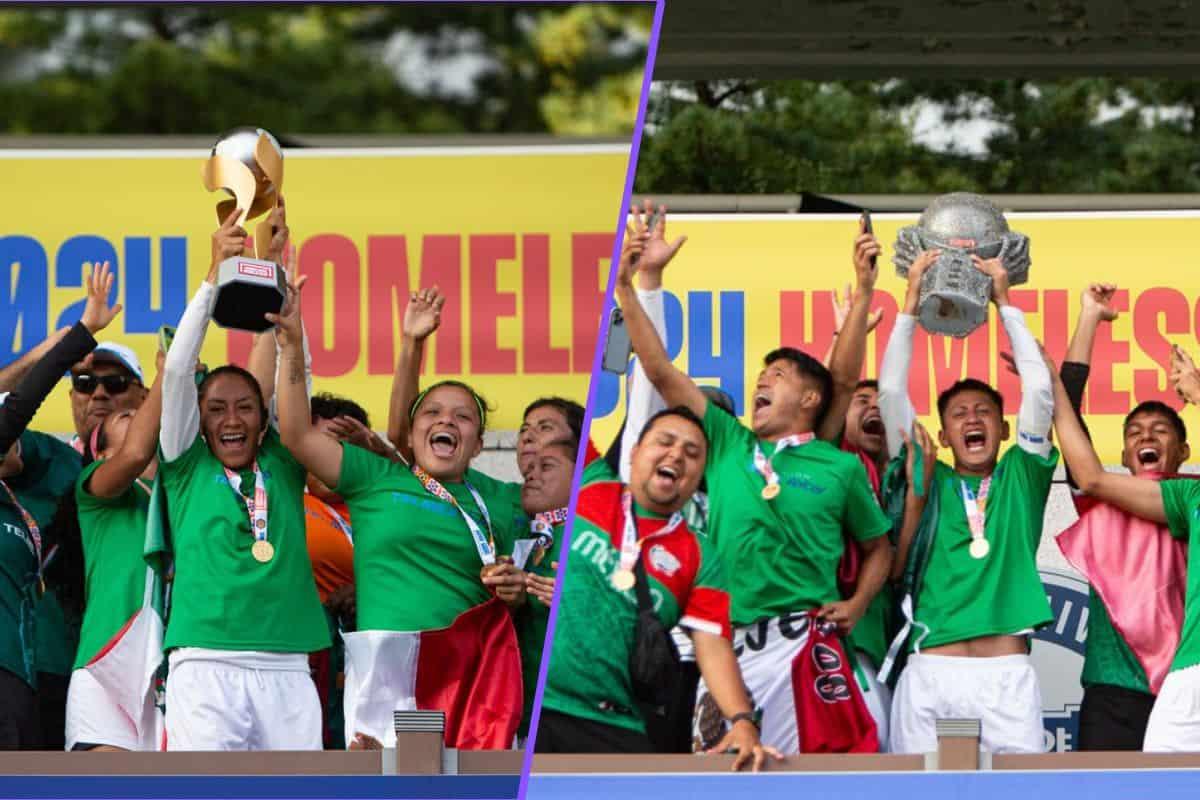 México es doble campeón en el Mundial de personas sin hogar de la FIFA