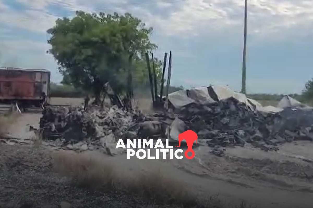 Localizan cinco cuerpos en el bloqueo de la carretera Mazatlán-Culiacán en Sinaloa