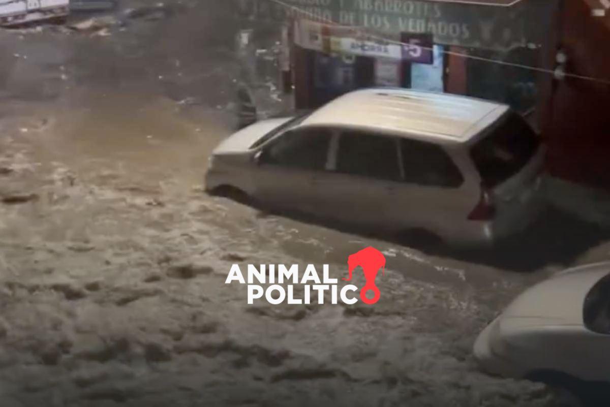 Evalúan desalojo temporal en la colonia San Rafael Chamapa, en Naucalpan, tras desbordamiento del río “Los Cuartos”