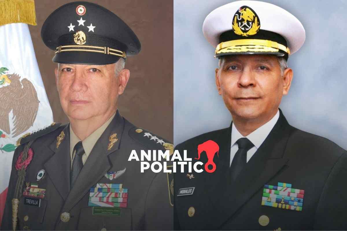 Nombran a titulares de Sedena y Marina: el general Ricardo Trevilla y el almirante Raymundo Morales