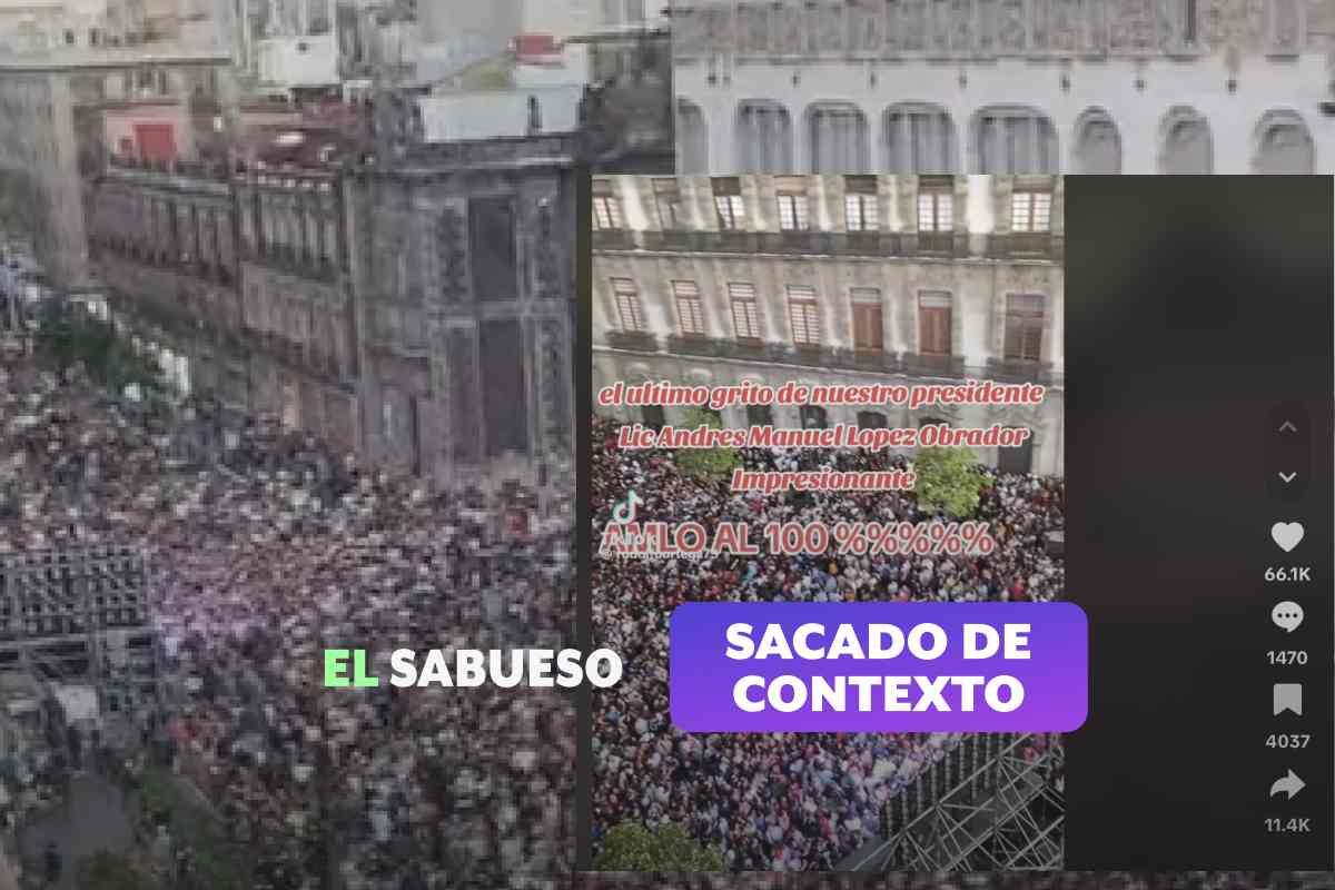 Video no muestra el último ‘Grito’ de independencia de AMLO, fue el concierto de los Cadillacs