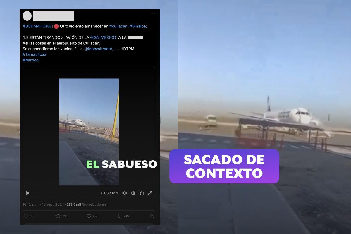 Video de balacera en aeropuerto de Culiacán no es de este año, corresponde a 2023