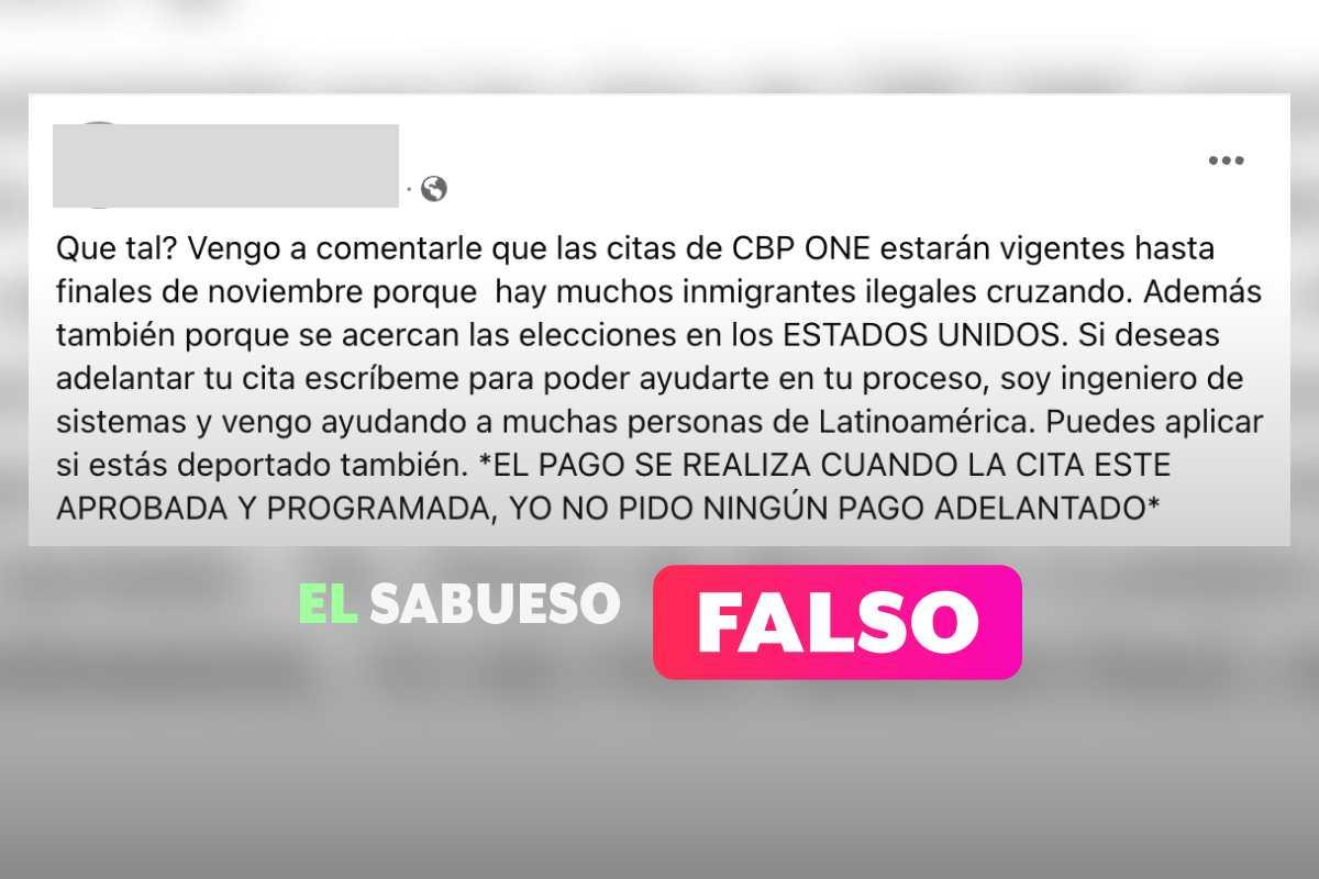 Desinformación sobre la app CBP One: no cerrará por elecciones ni es usada para ganar votos