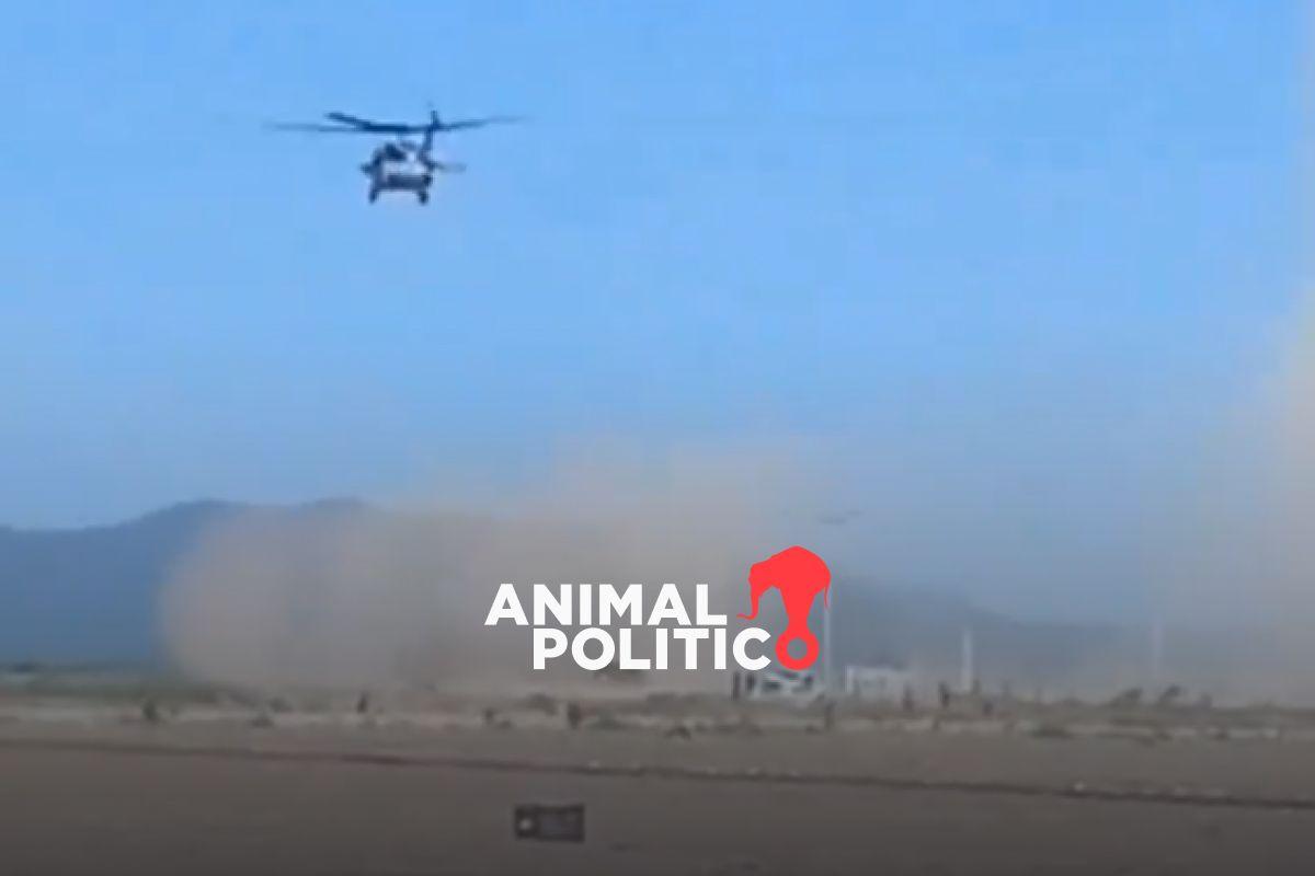 Se registra enfrentamiento entre helicóptero de Fuerzas Armadas y civiles en Angostura, Sinaloa