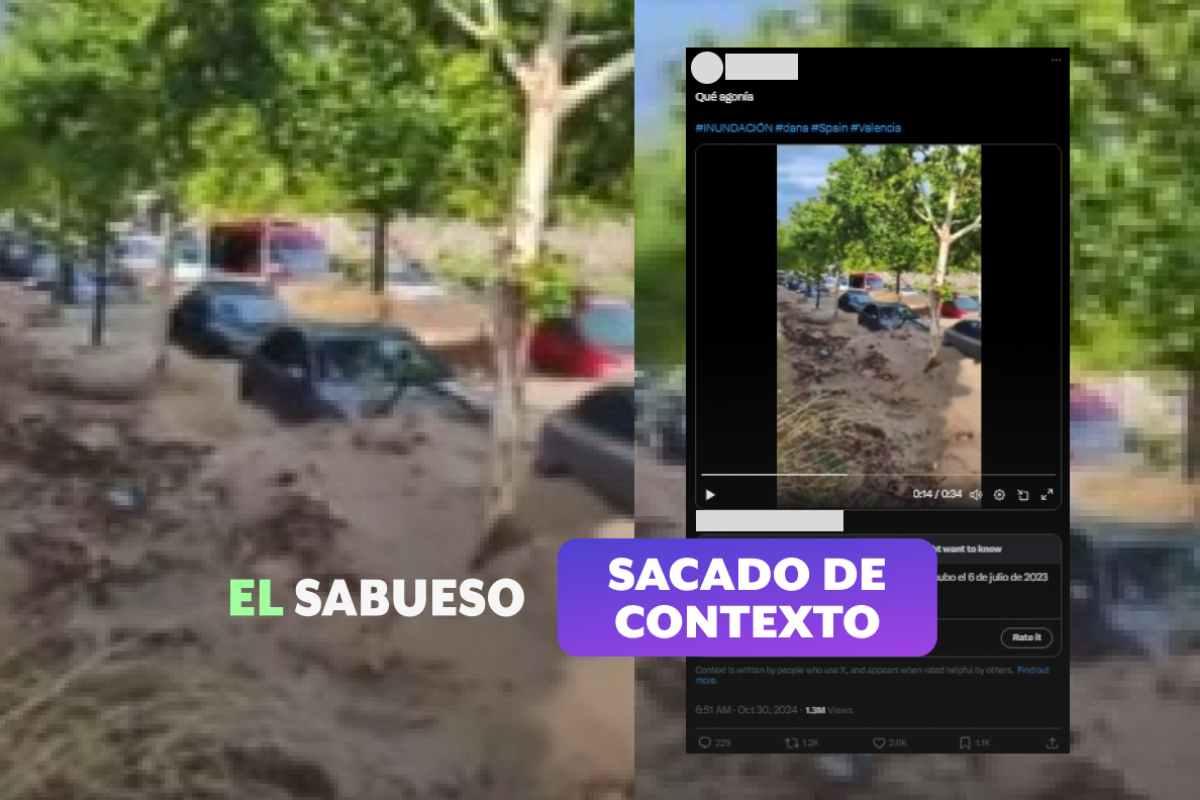 Video no muestra inundación en Valencia por la DANA; circula desde 2023