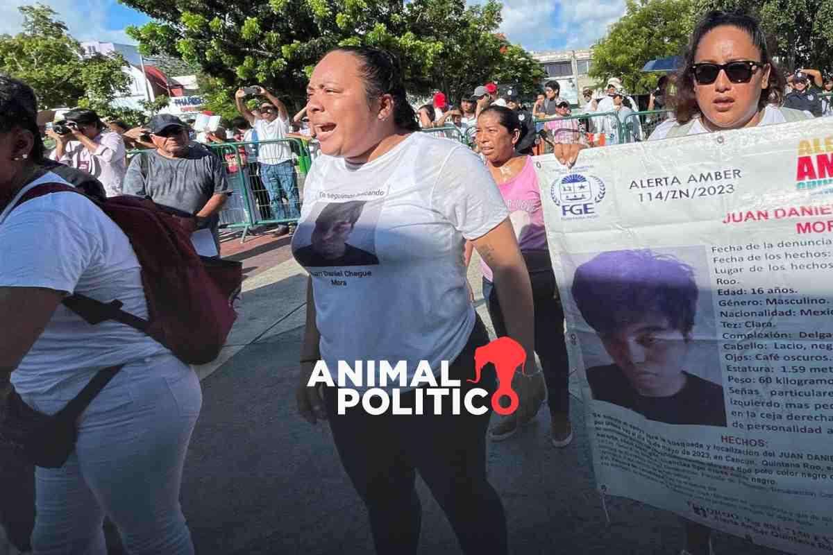 Madres buscadoras de Quintana Roo piden protección federal tras represión de policías estatales en Chetumal